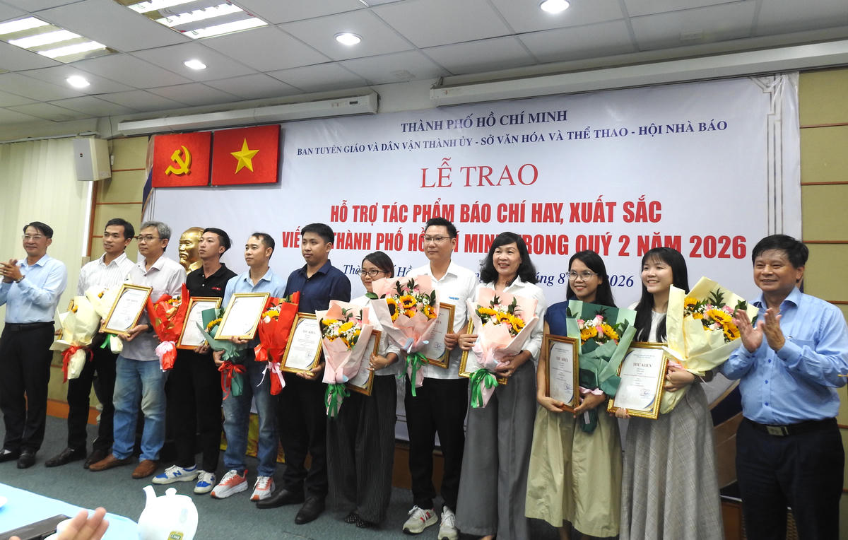 Báo Đại đoàn kết được trao 'Tác phẩm hay, xuất sắc viết về TP Hồ Chí Minh'