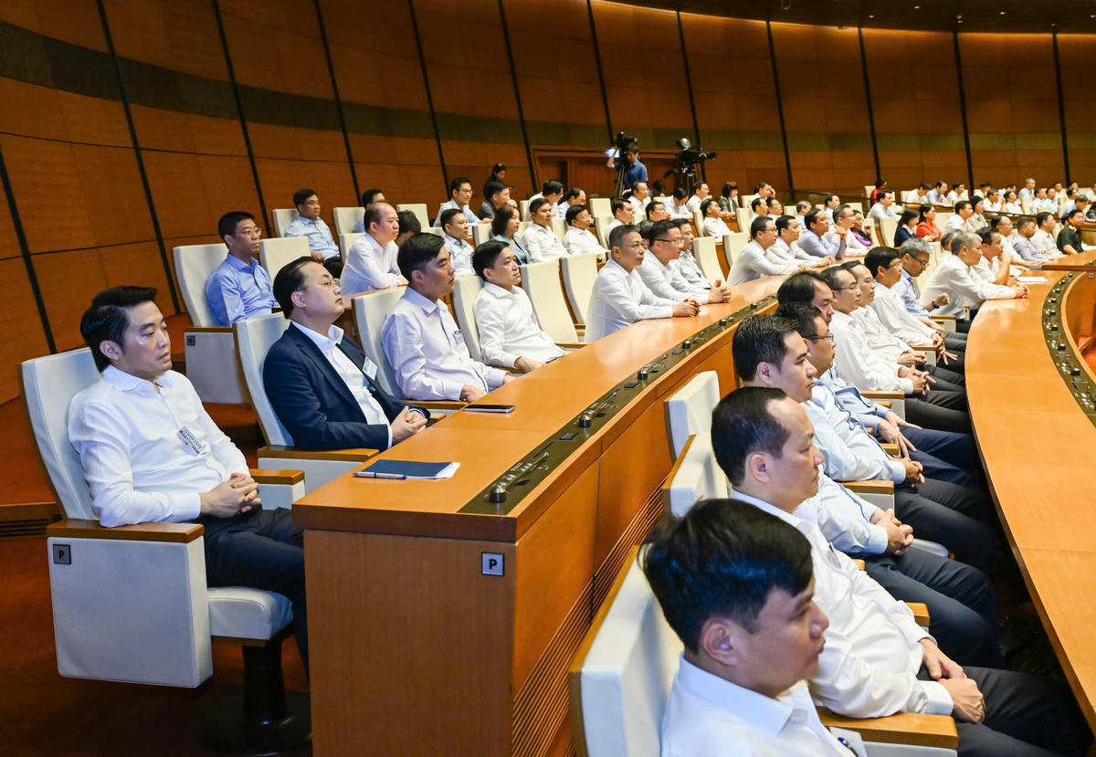 Các đồng chí cán bộ﻿ quy hoạch diện Ban Bí thư quản lý dự gặp mặt. (Ảnh: Duy Linh)
