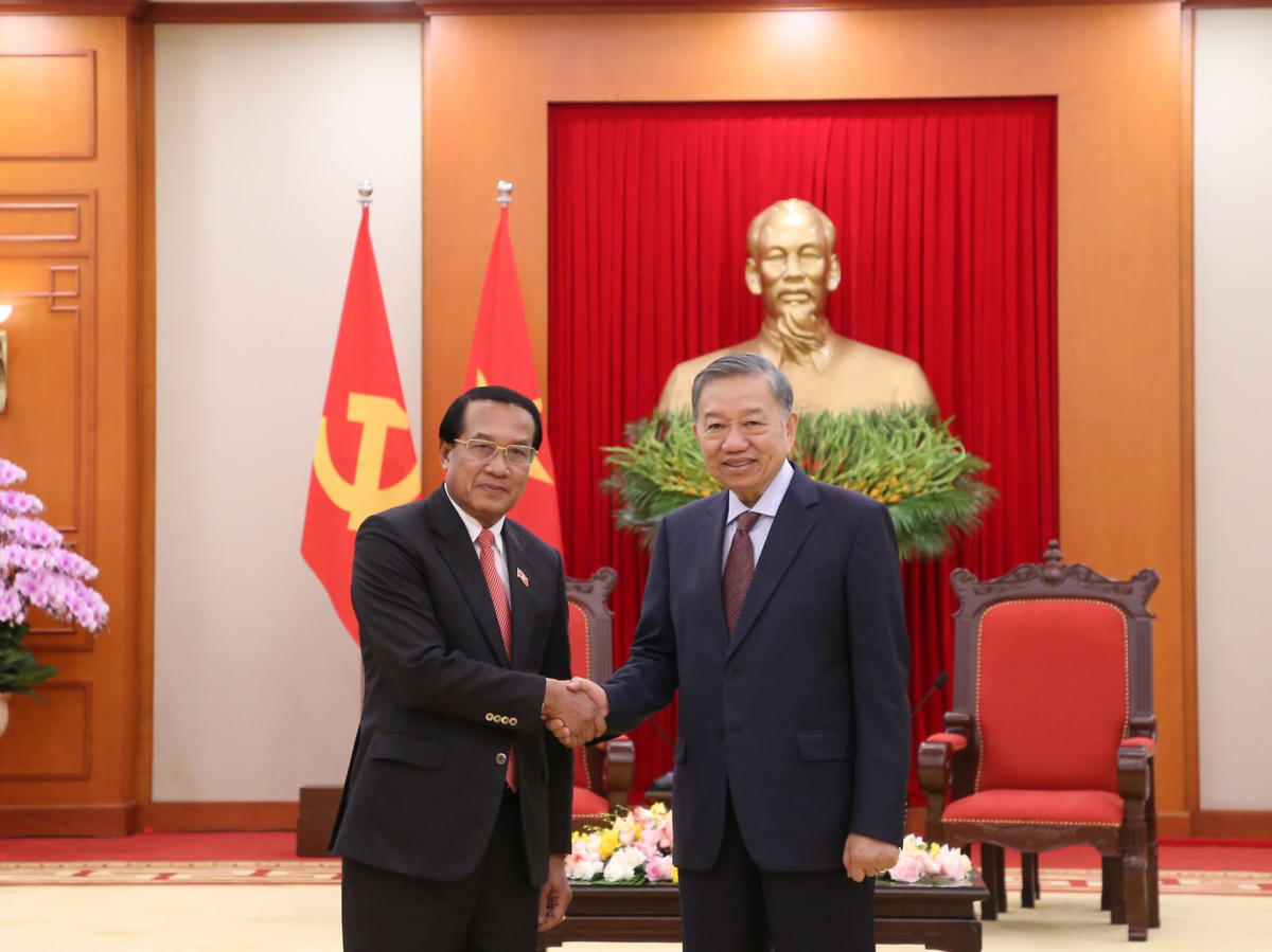 Tổng Bí thư, Chủ tịch nước Tô Lâm tiếp Chủ nhiệm Ban Kiểm tra Trung ương Lào