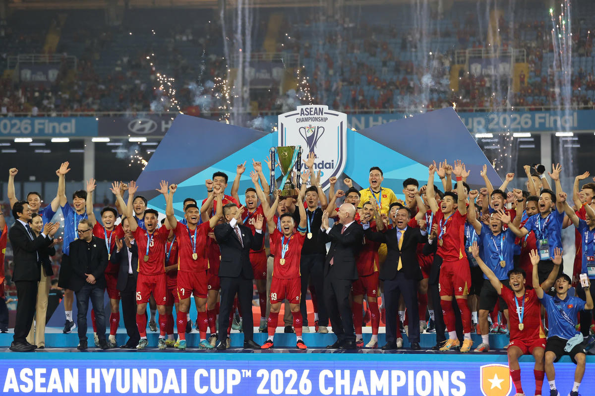 Đội tuyển Việt Nam bảo vệ thành công ngôi vô địch ASEAN Cup 2026.