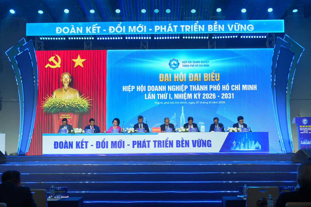 Đoàn Chủ tịch của Đại hội đại biểu lần thứ I Huba, nhiệm kỳ 2026-2031. Ảnh: M.N