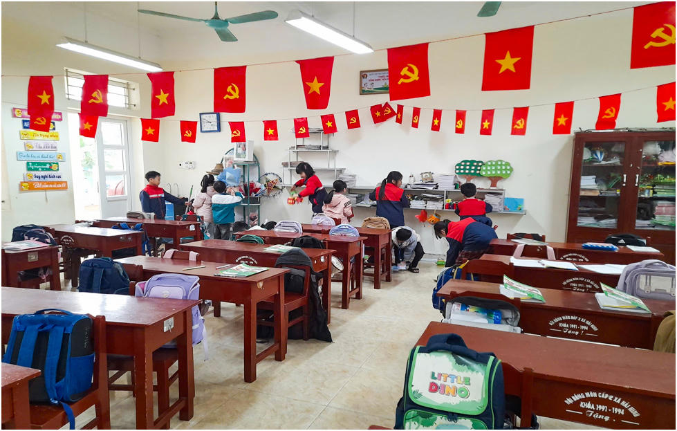 Các trường học trên địa bàn tỉnh Ninh Bình đang tích cực chuẩn bị cho năm học 2026 - 2027. Ảnh: Xã Hải Thịnh