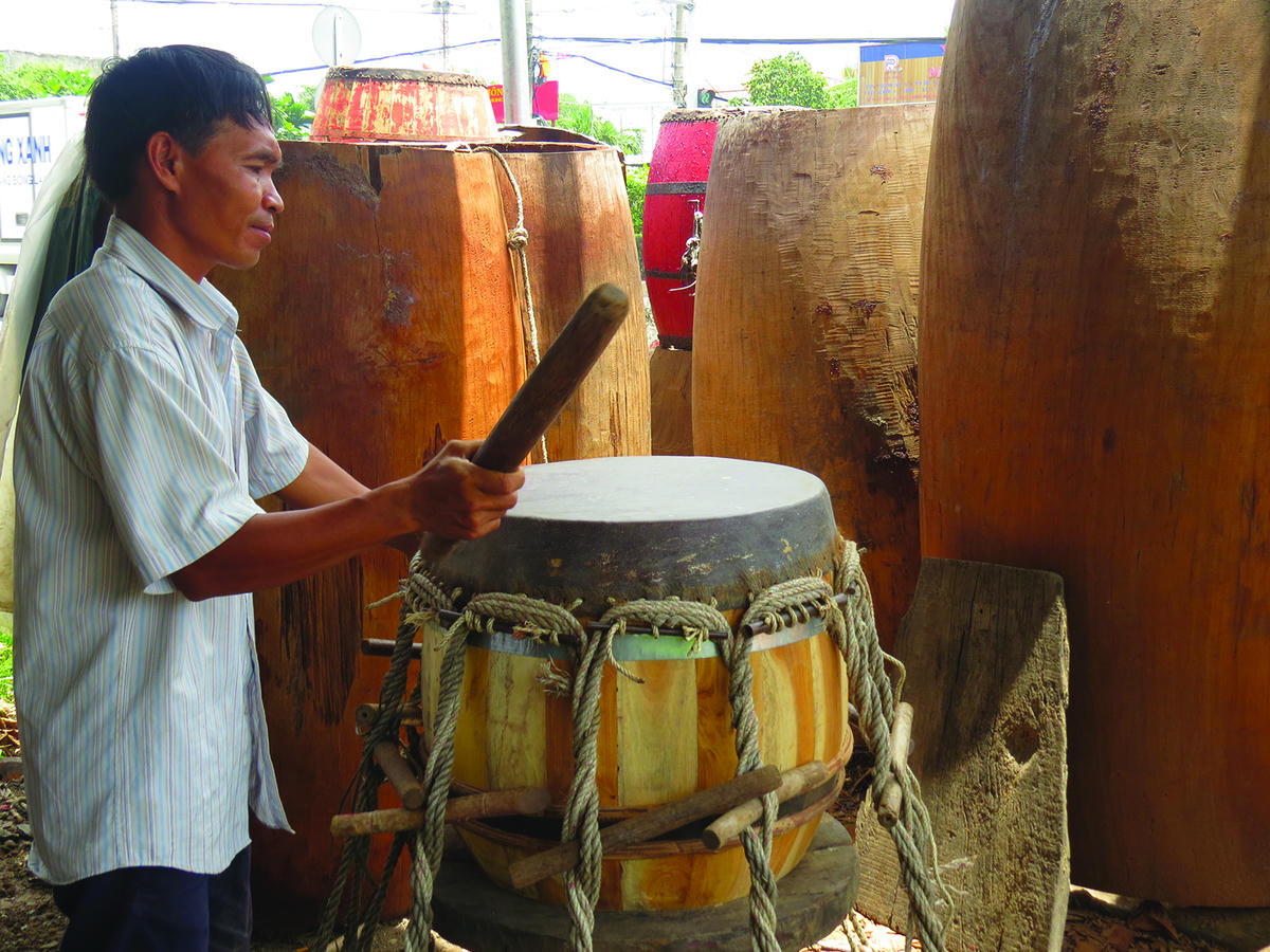 Nghề làm trống Bình An.