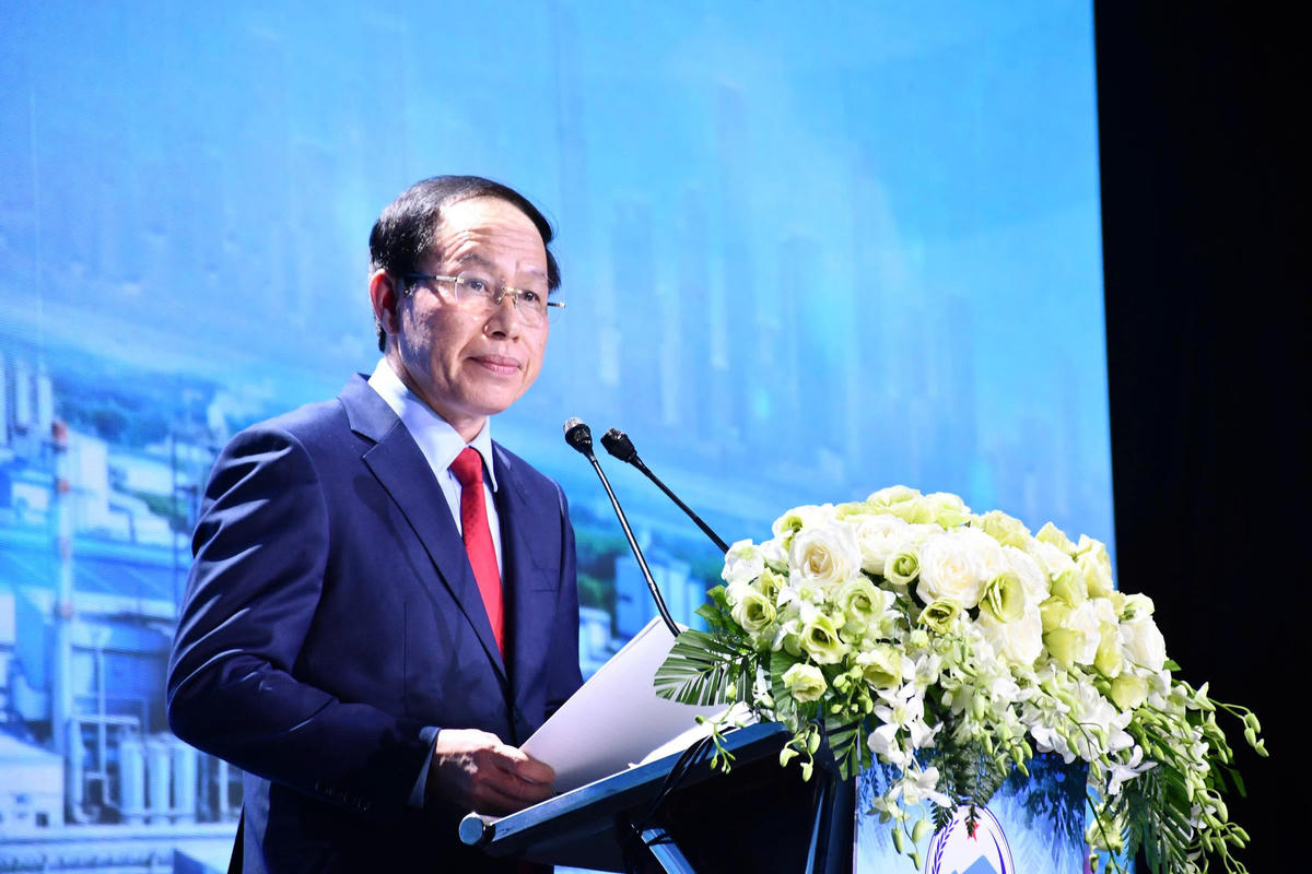 Phó Thủ tướng Lê Tiến Châu phát biểu tại hội nghị. Ảnh: Q.Vinh.