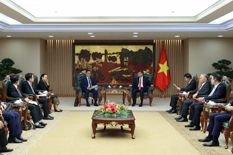 Quang cảnh buổi tiếp. Ảnh: chinhphu.vn/Nhật Bắc