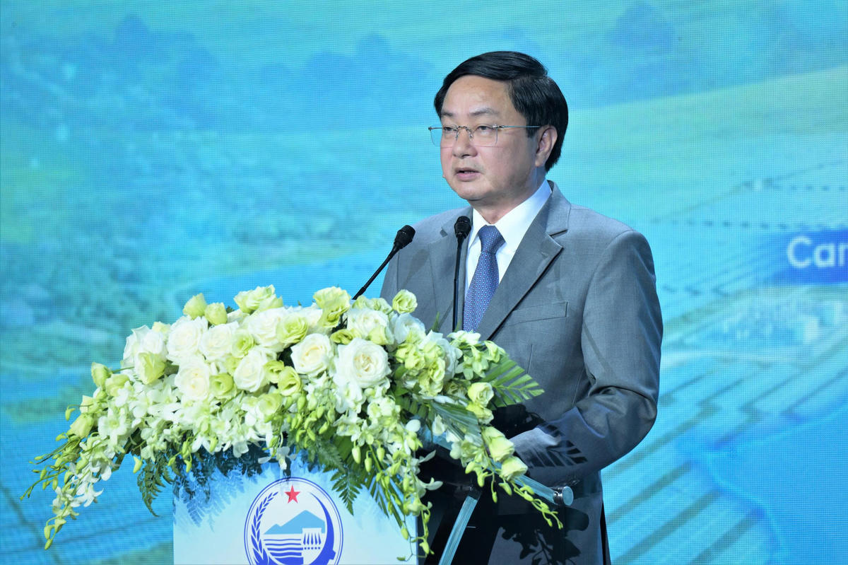 Ông Nguyễn Văn Quyết phát biểu tại hội nghị. Ảnh: T.N.