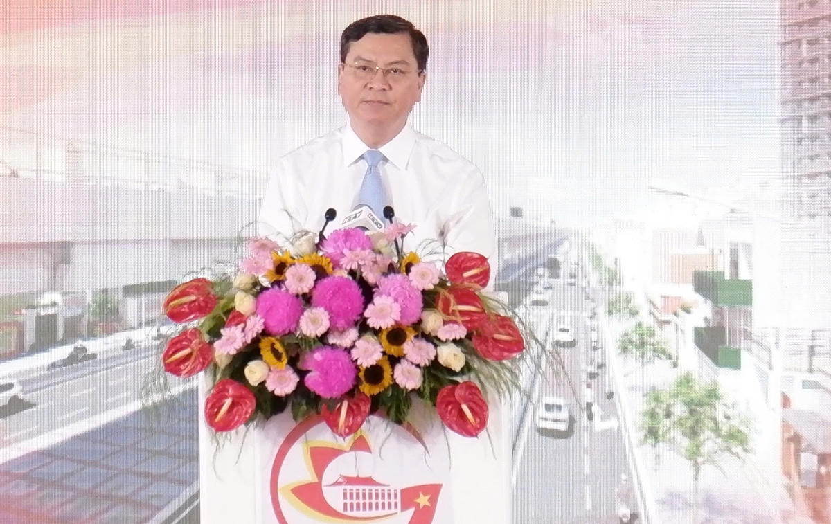 Ông Nguyễn Công Vinh, Phó Chủ tịch UBND TPHCM phát biểu tại buổi lễ. Ảnh: H.Nguyễn.
