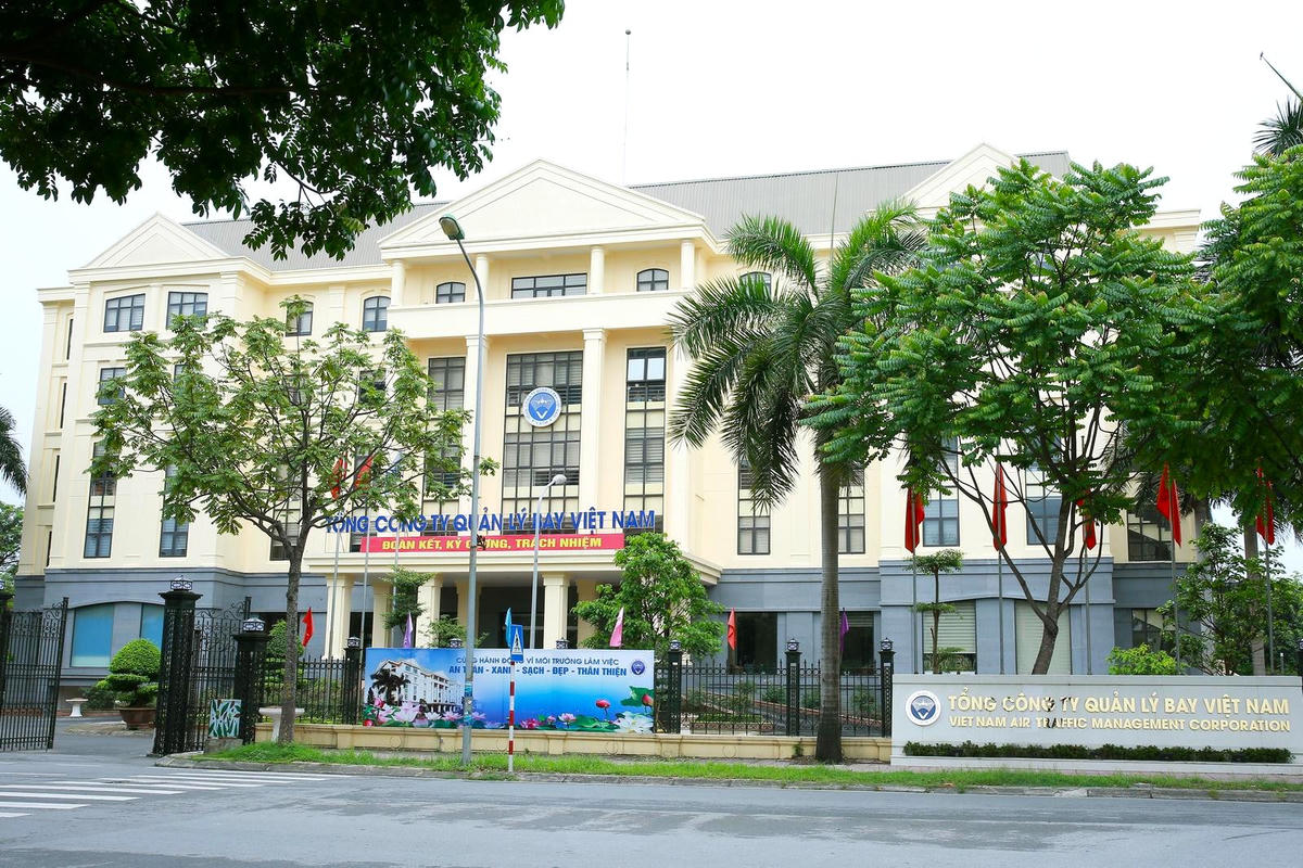 Trụ sở Tổng Công ty Quản lý bay Việt Nam. Ảnh: VATM.vn.