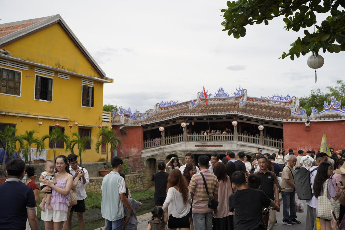 Một góc chùa Cầu Hội An. Ảnh: Nguyễn Tín.