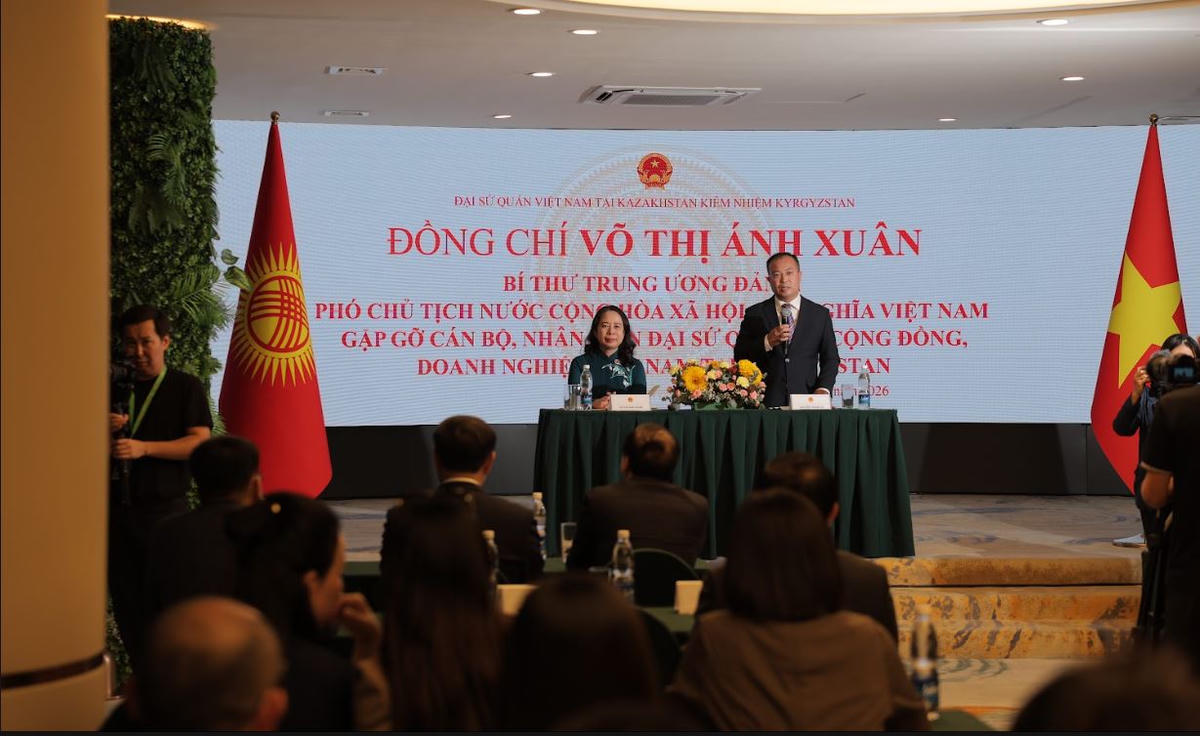 Người Việt tại Kyrgyzstan góp phần kết nối quê hương với đất nước bạn.&nbsp;
