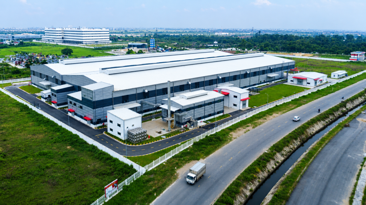 Một góc KCN Liên Hà Thái (xã Thái Thụy, tỉnh Hưng Yên). Ảnh: CTV