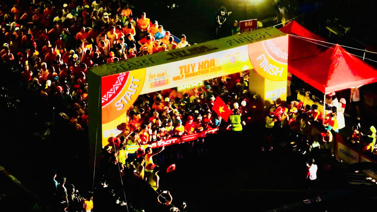 Giải chạy Tuy Hòa 2026 góp phần lan tỏa phong trào “Toàn dân rèn luyện thân thể theo gương Bác Hồ vĩ đại”. Ảnh:VH.