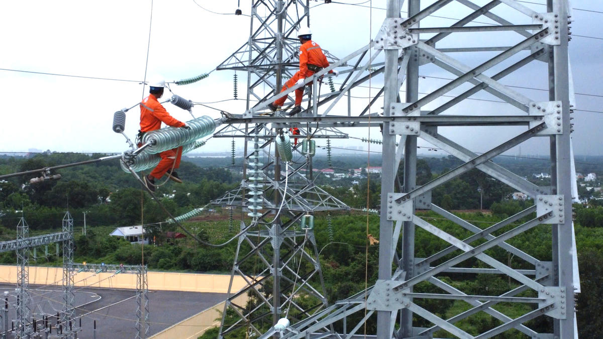 Công trình đưa vào vận hành tạo thêm liên kết trên lưới điện 110kV khu vực Nhơn Trạch – Long Thành. Ảnh: A.C
