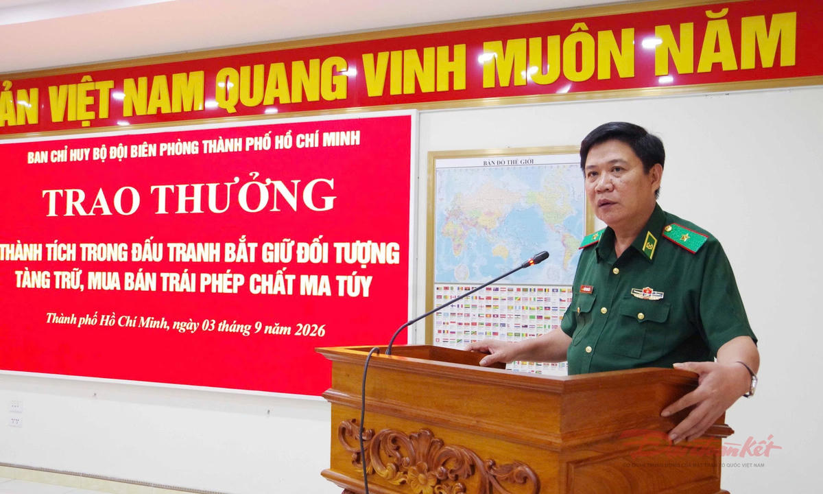TPHCM: Thưởng nóng 'tổ đánh án' ma túy 