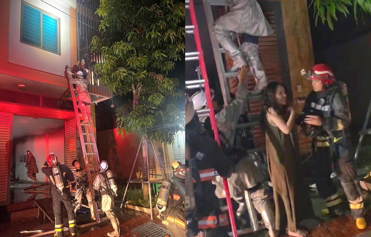 Hà Nội: Cháy nhà 6 tầng ở Phú Lương, cảnh sát cứu 2 người mắc kẹt