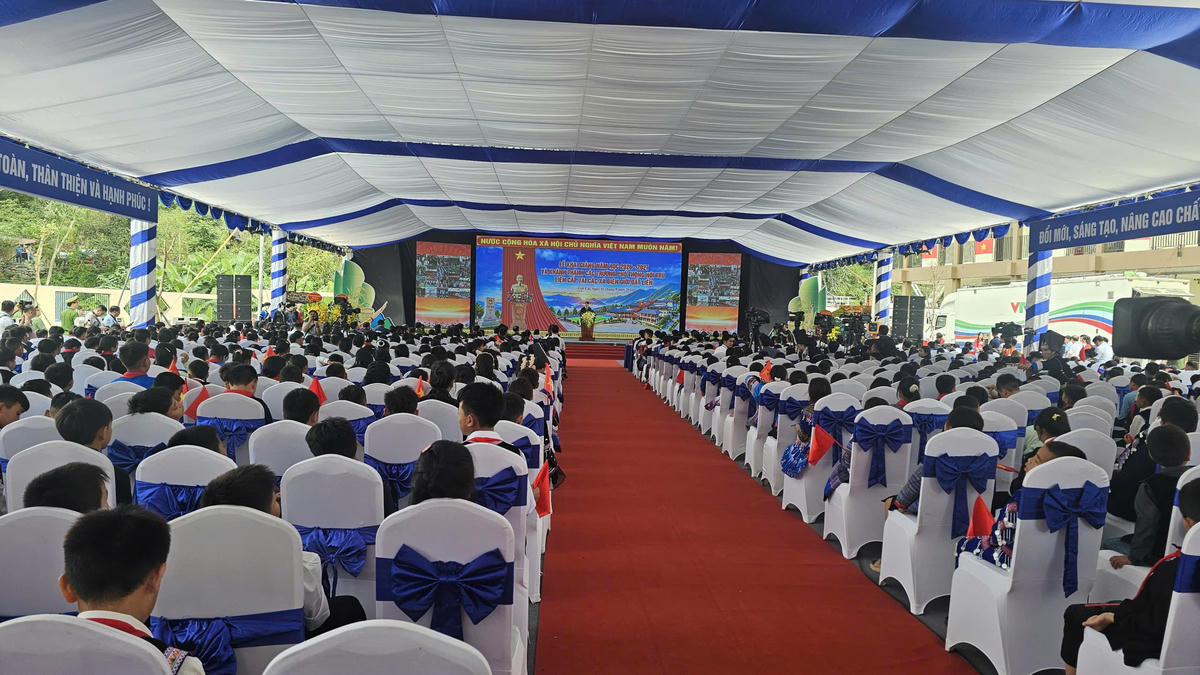 Quang cảnh buổi lễ. Ảnh: N.H.