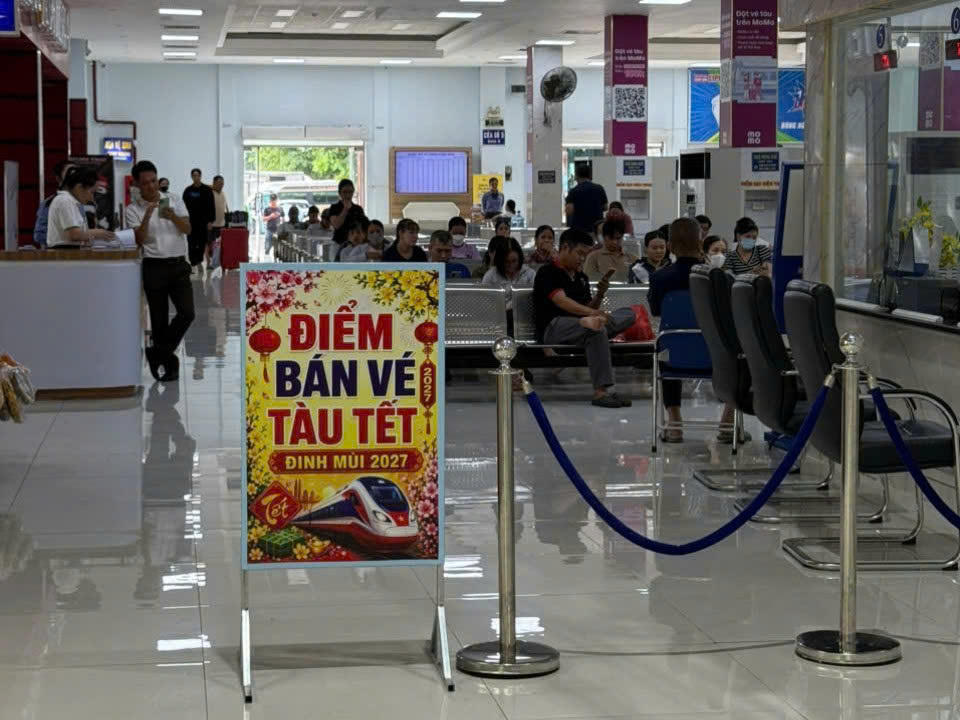 Ngành đường sắt bắt đầu bán vé tàu Tết Đinh Mùi 2027