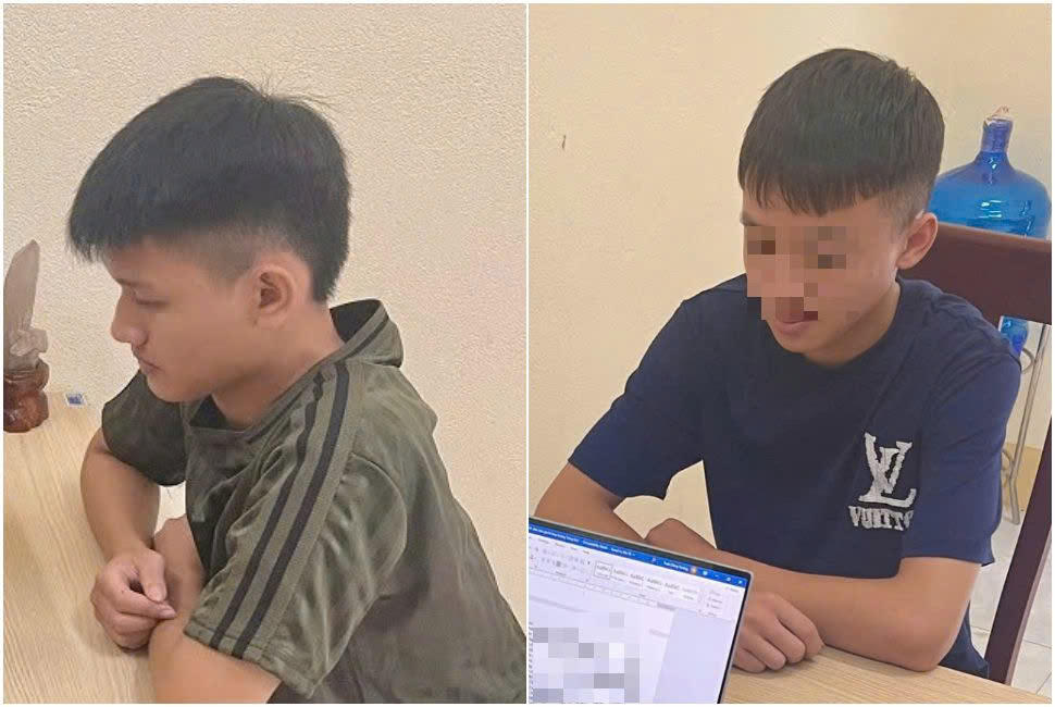 Hai đối tượng bị bắt giữ. Ảnh: Công an tỉnh Nghệ An