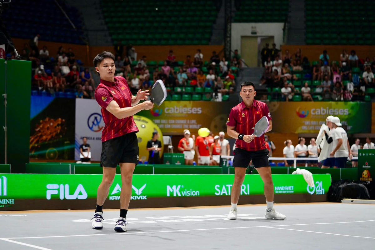 Đội tuyển pickleball Việt Nam tham dự World Cup Pickleball. Ảnh: Pickleball CAND.