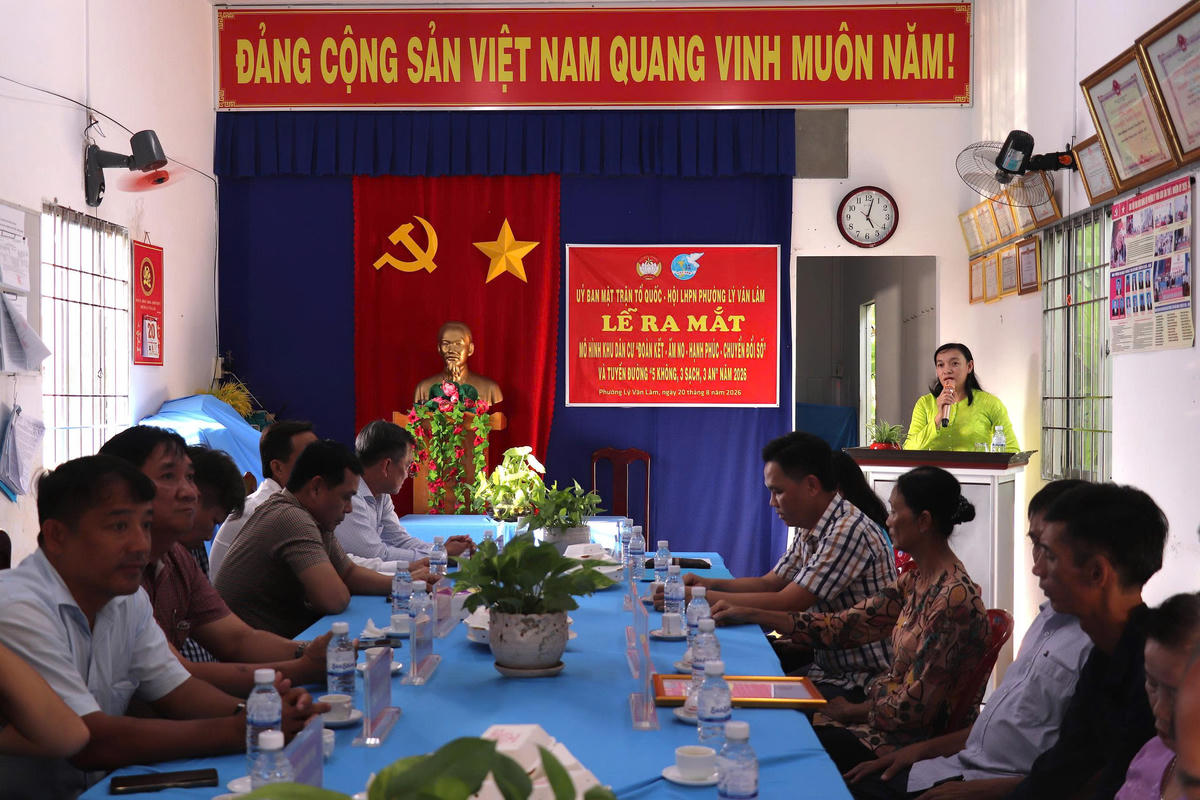 Trong thời gian tới, Uỷ ban MTTQ&nbsp;phường Lý Văn Lâm sẽ tiếp tục nhân rộng mô hình tại tuyến đường,&nbsp;phấn đấu hoàn thành trong tháng 10/2026, góp phần&nbsp;xây dựng đô thị văn minh, hiện đại. Ảnh: Nguyên Du 