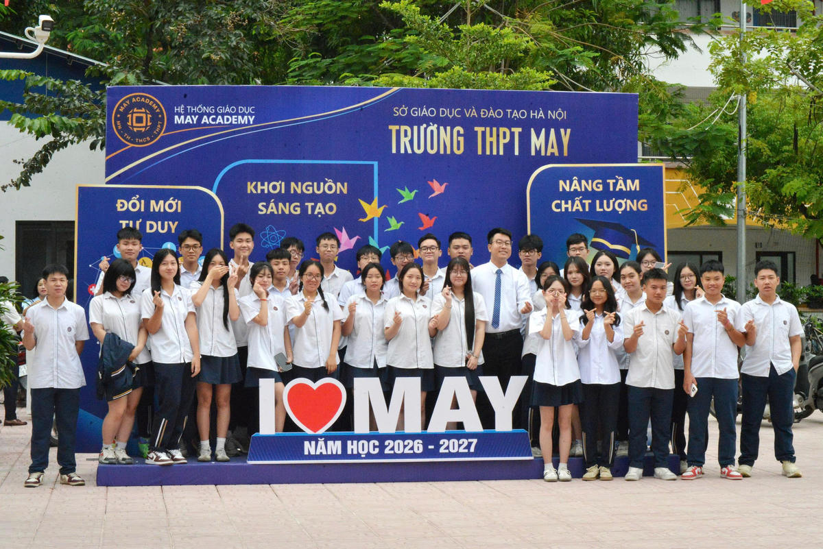 Năm qua, Trường THPT May đạt tỷ lệ tốt nghiệp 100%, gần 97% học sinh trúng tuyển đại học.