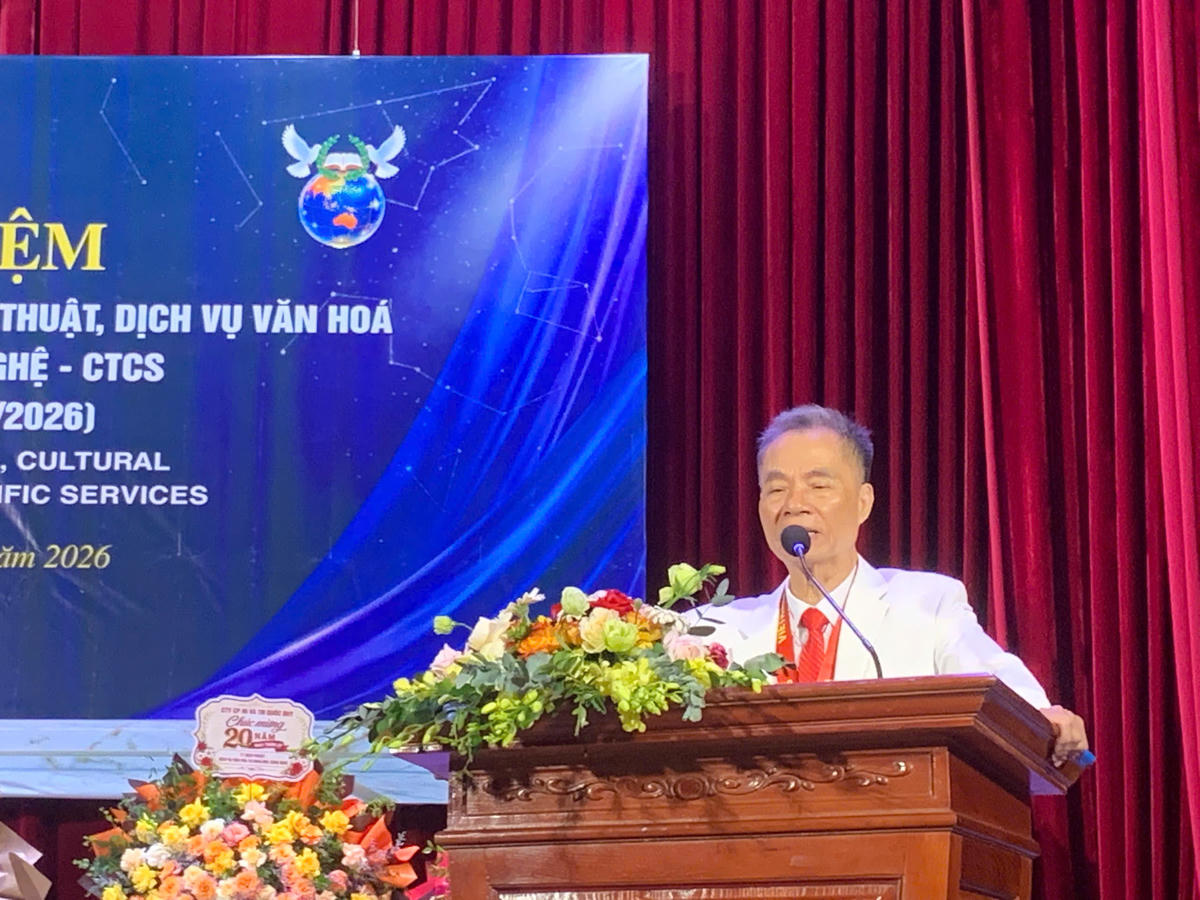 TS Nguyễn Hoàng Điệp, Giám đốc CTCS phát biểu tại lễ kỷ niệm.