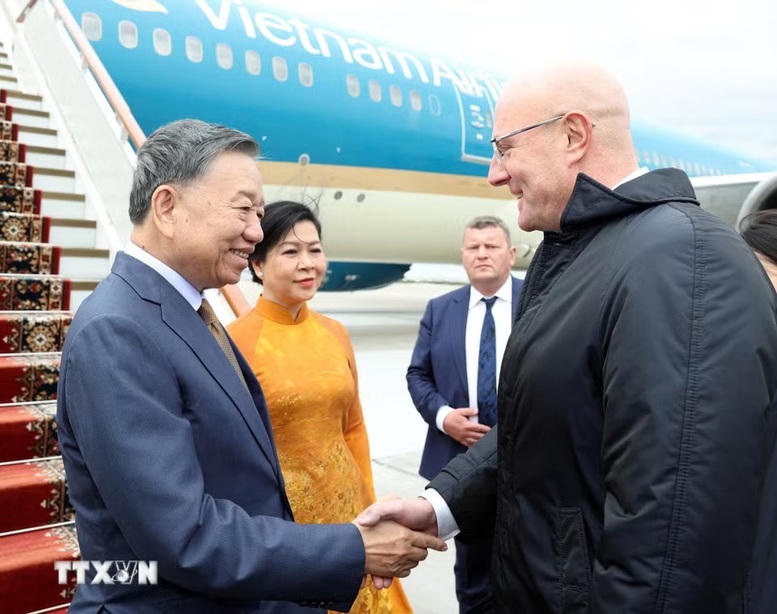 Tổng Bí thư, Chủ tịch nước Tô Lâm cùng Phu nhân bắt đầu thăm cấp Nhà nước Liên bang Nga- Ảnh 2.