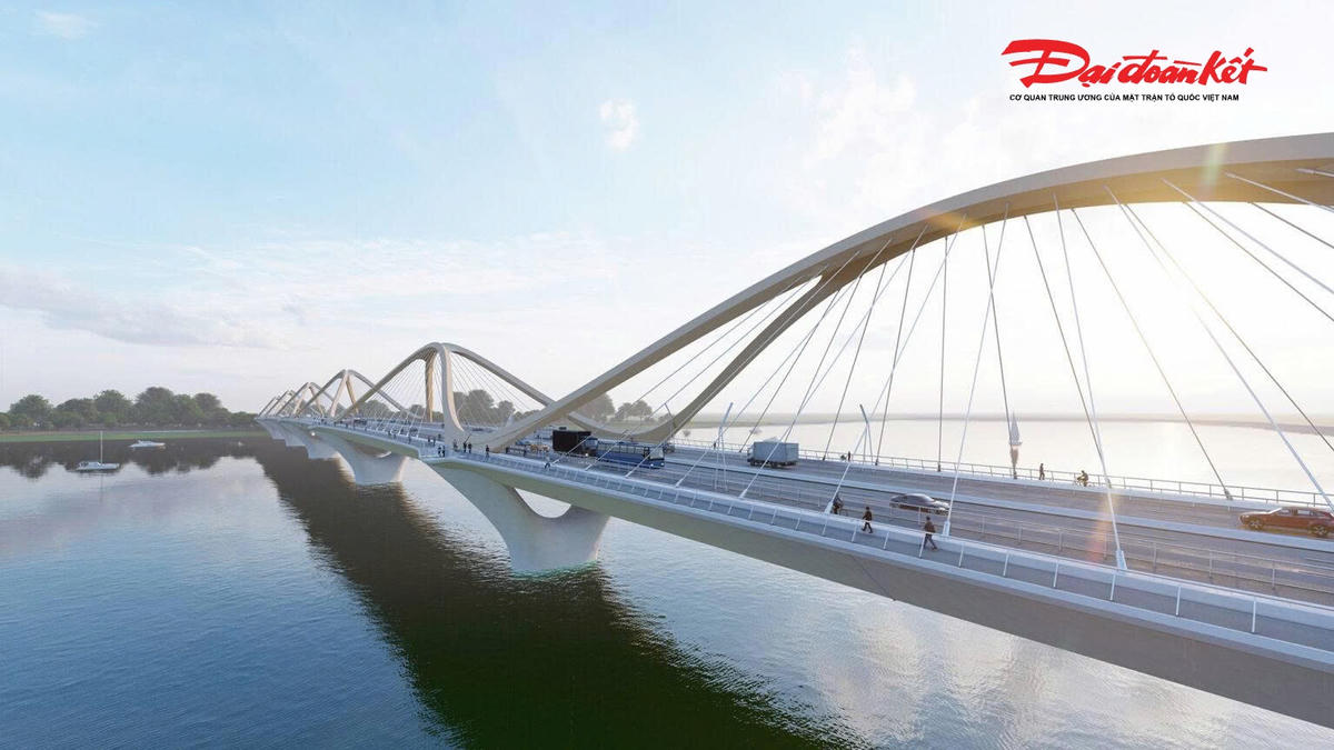 Phối cảnh minh họa cầu Trần Hưng Đạo.