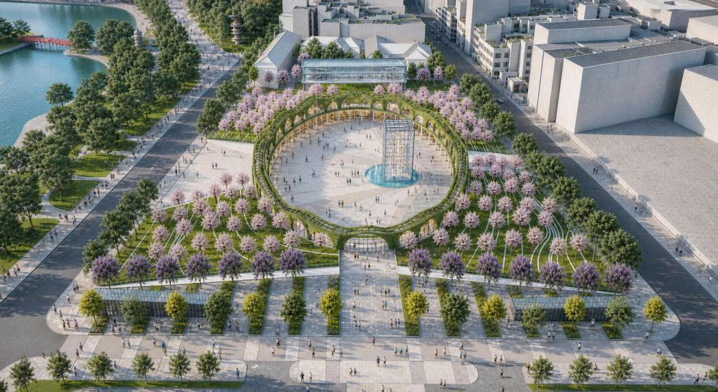 Hà Nội công bố hình ảnh mới nhất về phối cảnh không gian khu vực hồ Gươm
