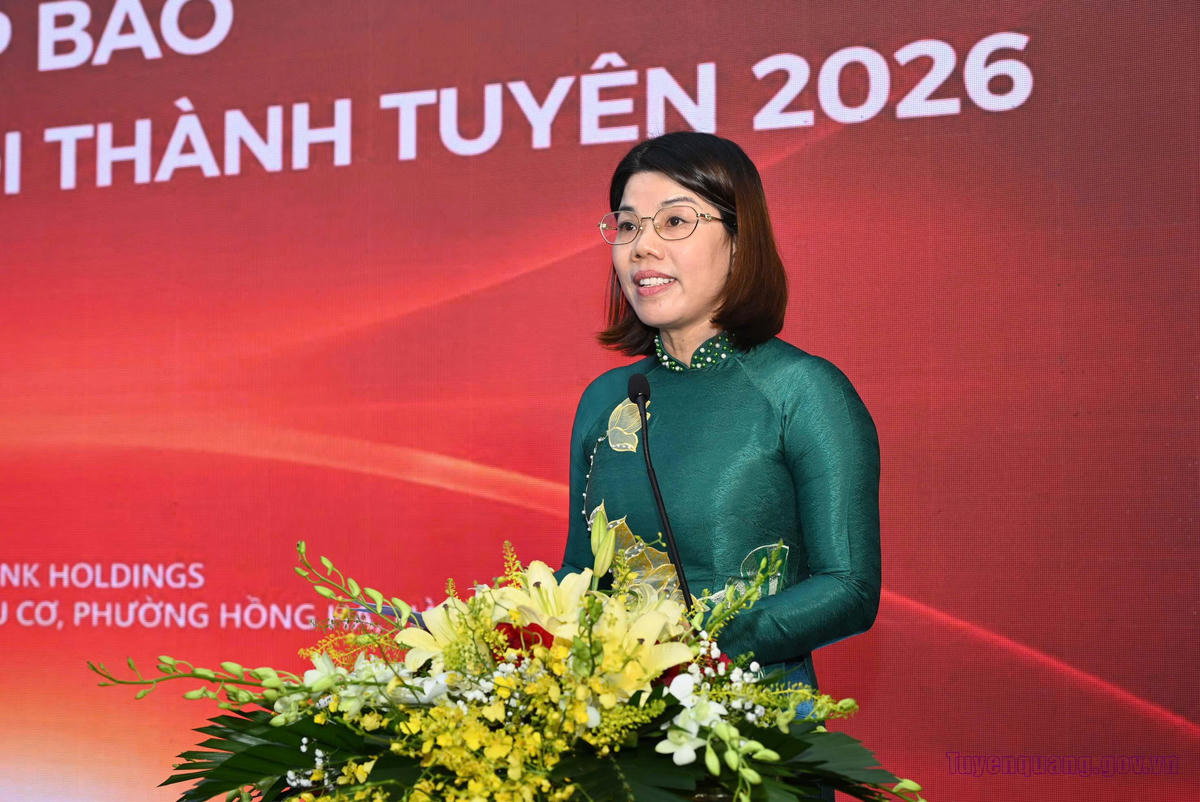 Lãnh đạo Sở Văn hóa, Thể thao và Du lịch tỉnh Tuyên Quang thông tin về Lễ hội Thành Tuyên năm 2026.