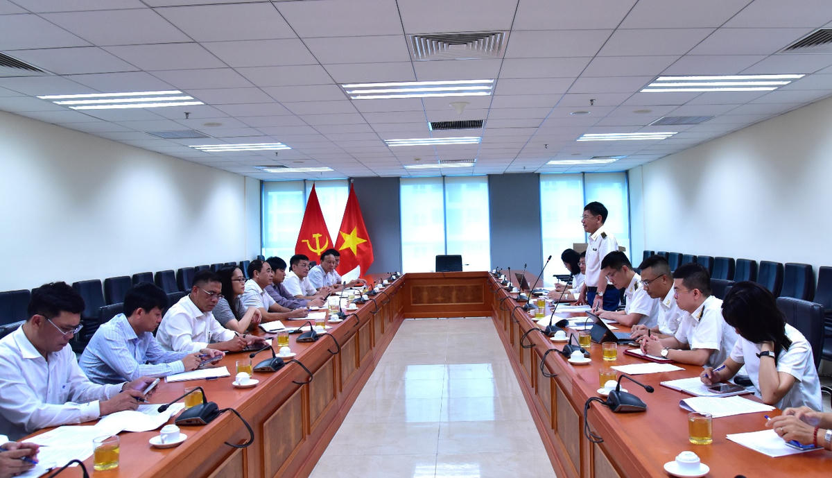 Quang cảnh cuộc công bố quyết định kiểm toán. Ảnh: Thùy Anh
