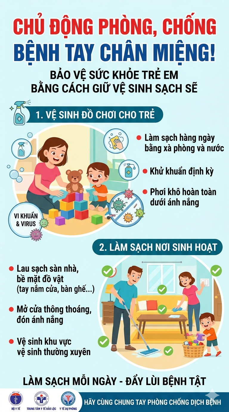 Lâm Đồng: Phòng, chống bệnh tay chân miệng tại các cơ sở giáo dục địa phương