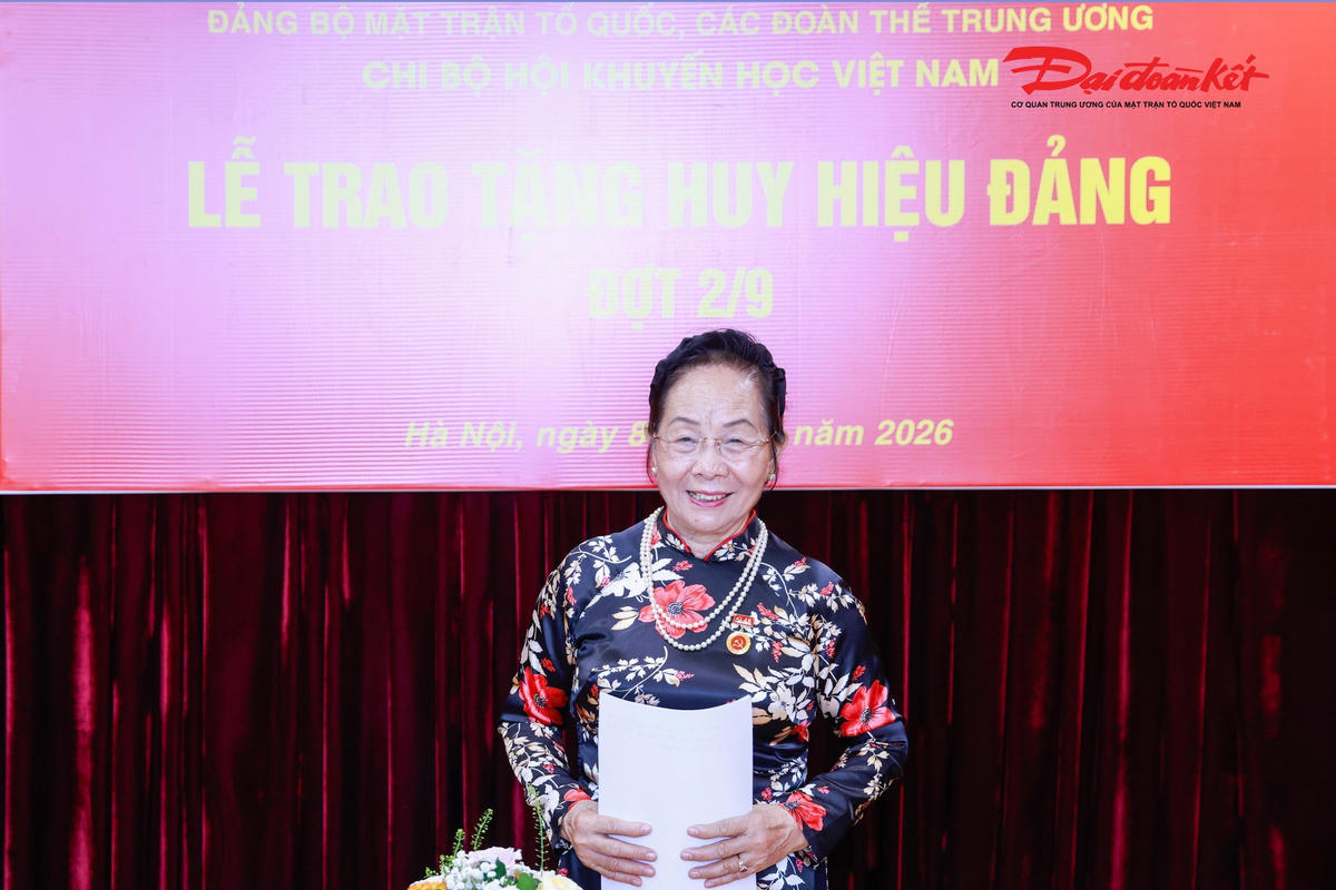 GS.TS Nguyễn Thị Doan phát biểu tại buổi lễ. Ảnh: Quang Vinh.