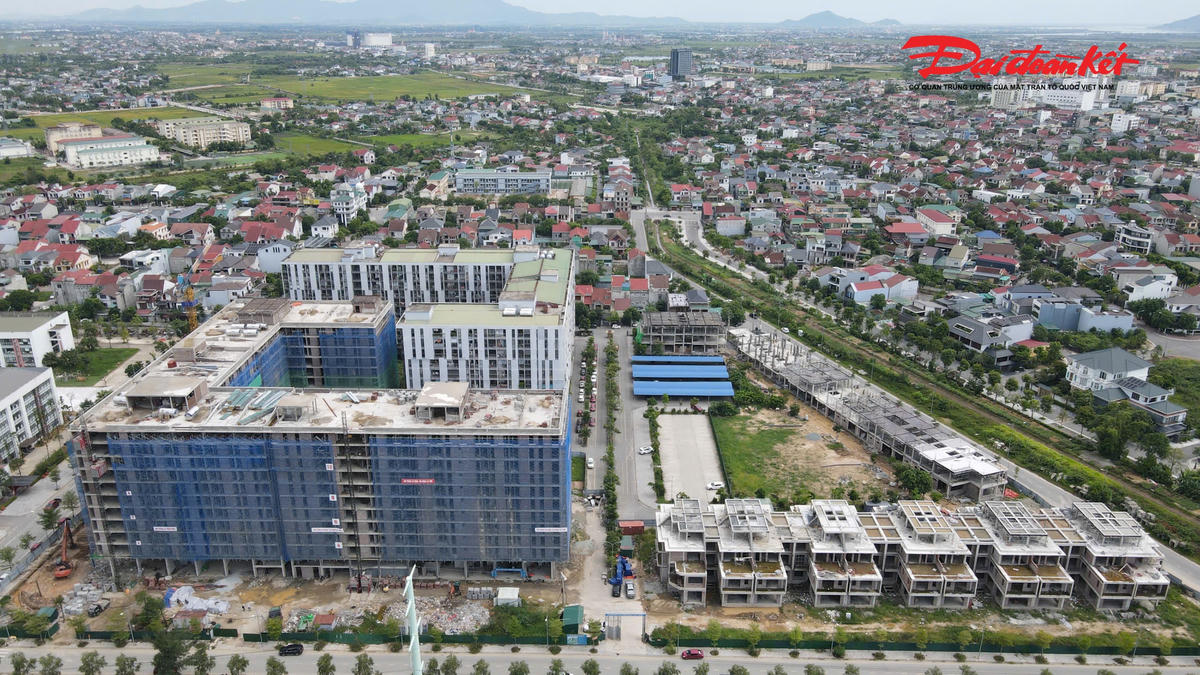 Dự án ở phường Thành Sen, tỉnh Hà Tĩnh đã bốc thăm và xác lập 509 khách hàng được quyền mua NƠXH. Ảnh: CK.