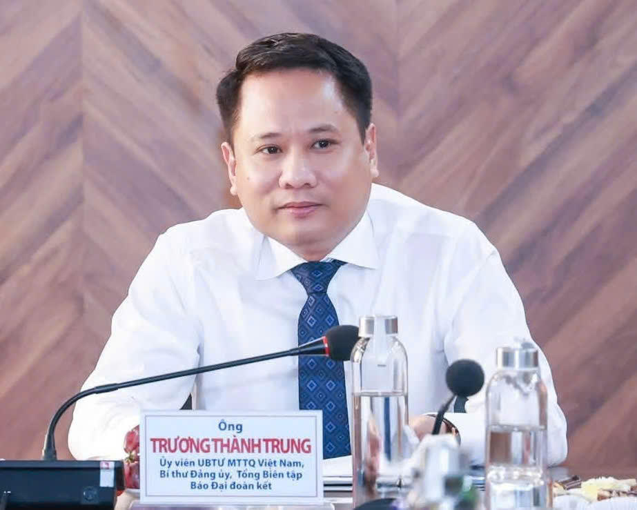 Ông Trương Thành Trung, Ủy viên Ủy ban Trung ương MTTQ Việt Nam, Bí thư Đảng ủy, Tổng Biên tập Báo Đại đoàn kết.