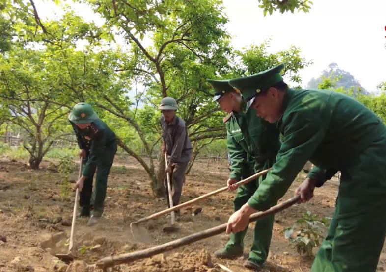 Đồn Biên phòng Chiềng On giúp bà con nhân dân phát triển kinh tế hộ gia đình.