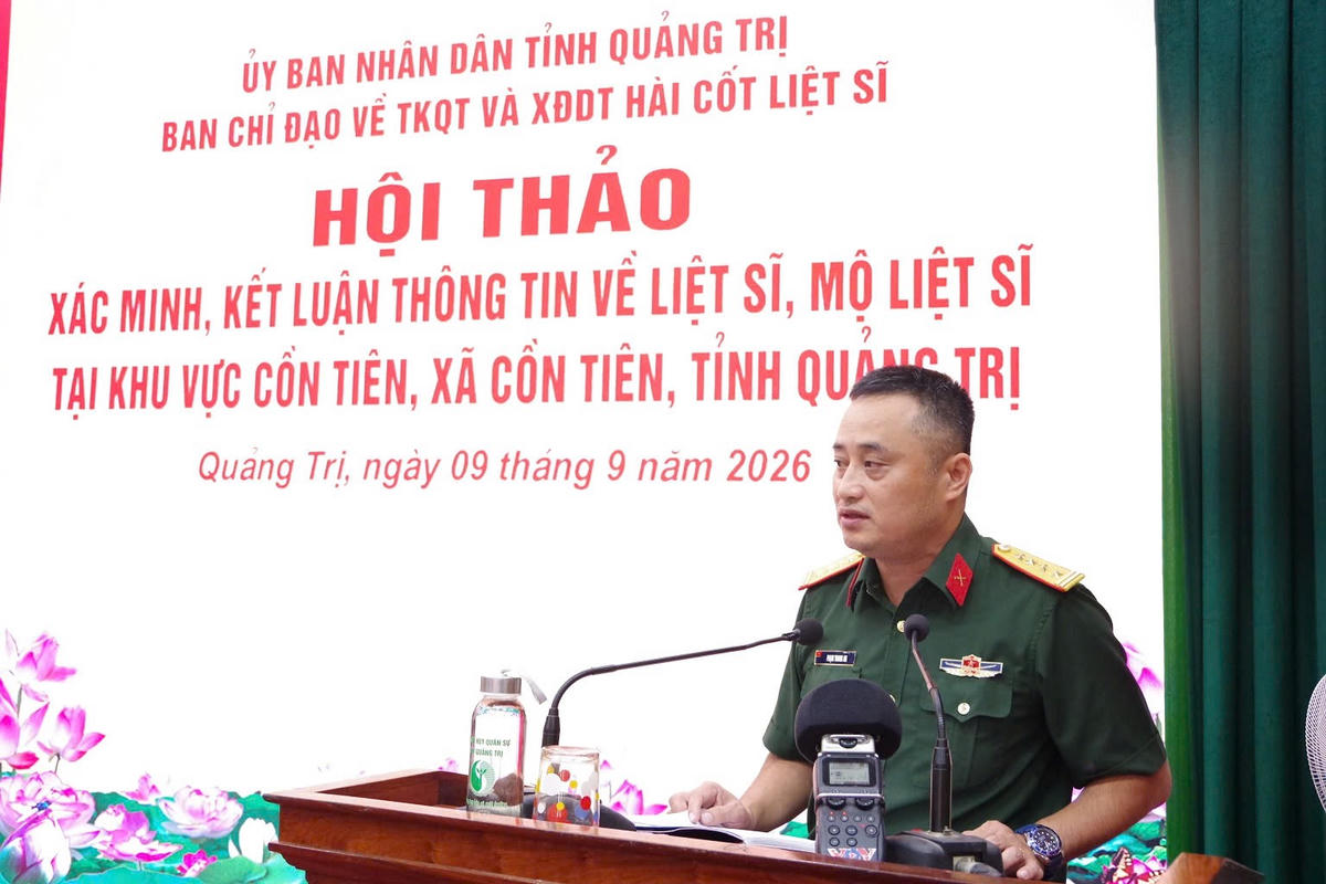 Quảng Trị: Tổ chức hội thảo kết luận thông tin về liệt sĩ, mộ liệt sĩ ở Cồn Tiên