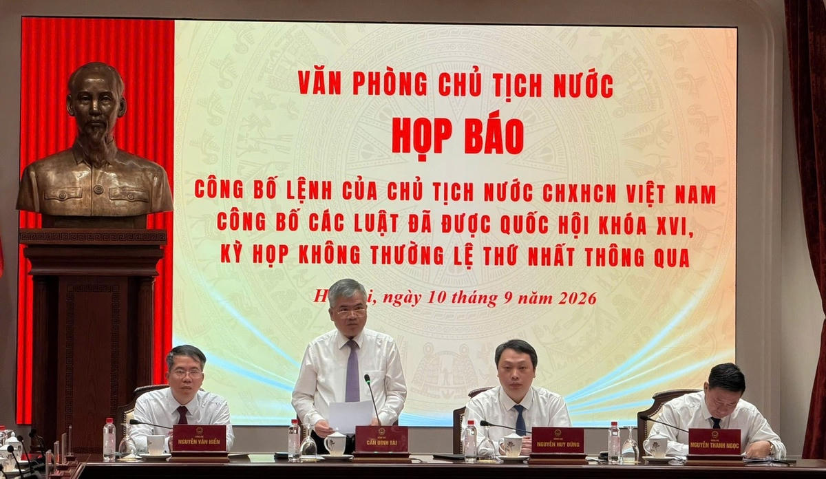 Công bố Lệnh của Chủ tịch nước về 15 luật được Quốc hội thông qua