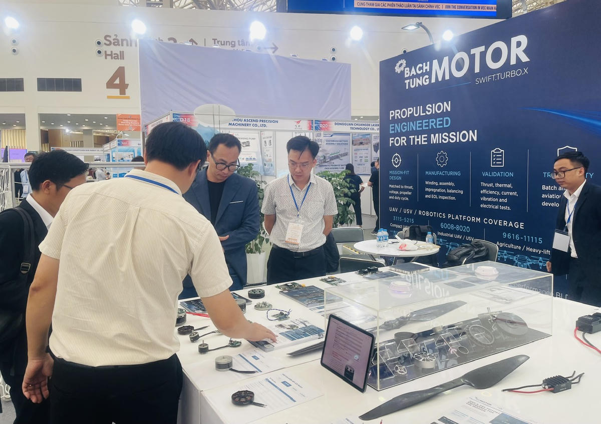 HI-TECH VIETNAM 2026 quy tụ nhiều DN lĩnh vực công nghệ cao, trí tuệ nhân tạo, bán dẫn, robot, phương tiện bay không người lái (UAV) và kinh tế số. (Nguồn: BTC)