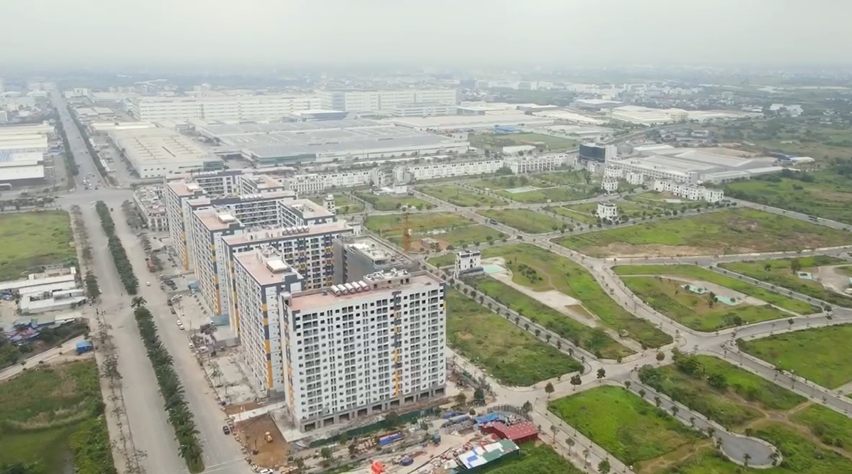 Dự án NOXH Evergreen đang tăng tốc để về đích sớm nhất. Ảnh: PT.