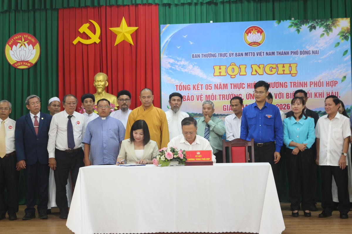 TP Đồng Nai: Hàng trăm mô hình tôn giáo chung tay bảo vệ môi trường
