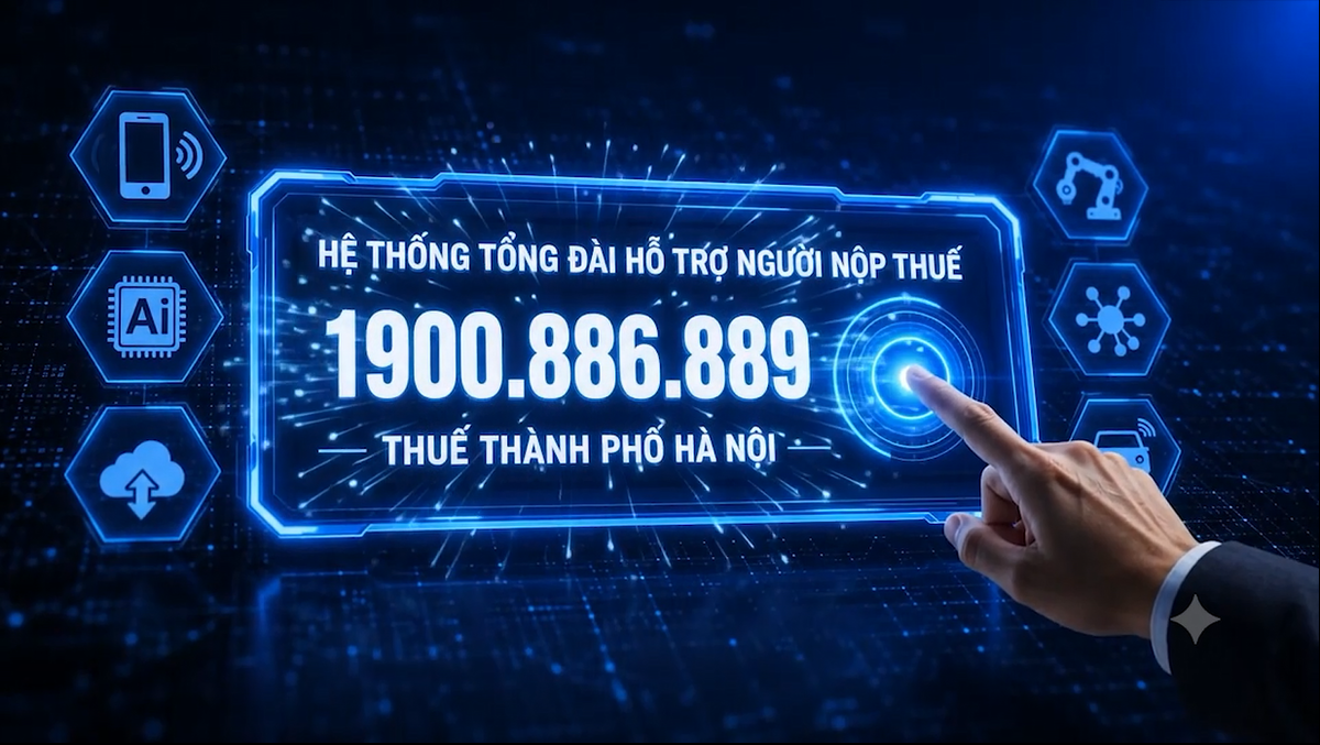 Hà Nội công bố tổng đài hỗ trợ người nộp thuế 1900.886.889