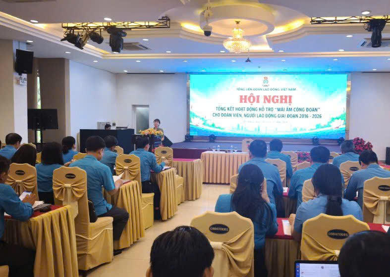 Tổng Liên đoàn Lao động Việt Nam tổng kết hoạt động hỗ trợ “Mái ấm Công đoàn” cho đoàn viên, người lao động giai đoạn 2016 -2026. Ảnh: Tường Minh