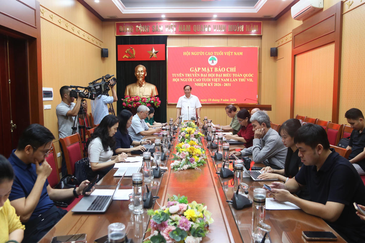 Hội Người cao tuổi Việt Nam gặp mặt báo chí tuyên truyền về Đại hội đại biểu toàn quốc Hội Người cao tuổi Việt Nam lần thứ VII, nhiệm kỳ 2026-2031.