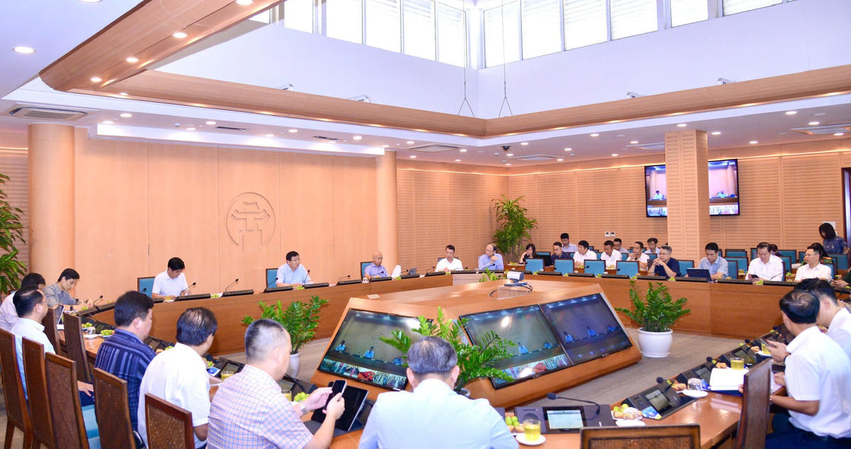  Sở Xây dựng Hà Nội tổ chức Hội nghị trực tuyến tiếp nhận, tổng hợp ý kiến và trả lời nhân dân theo cơ chế thống nhất của thành phố về Đồ án Điều chỉnh tổng thể Quy hoạch phân khu đô thị sông Hồng, tỷ lệ 1/5000.