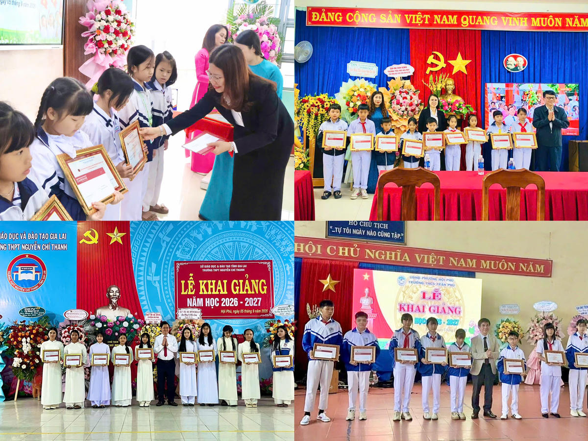 Agribank Chi nhánh Đông Gia Lai dành hơn 800 triệu đồng tài trợ cho ngành giáo dục địa phương bên thềm năm học mới 2026 - 2027.