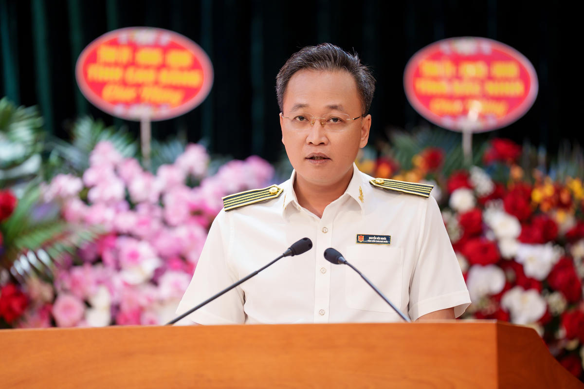 Tổng Kiểm toán nhà nước Nguyễn Hữu Nghĩa phát biểu tại lễ ký Quy chế