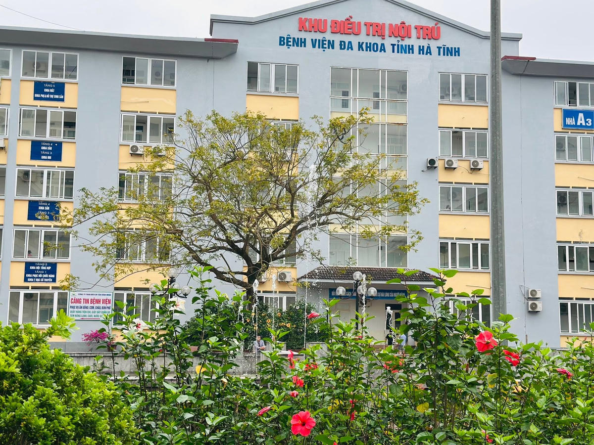 Một góc Bệnh viện Đa khoa tỉnh Hà Tĩnh. Ảnh: BVHT.