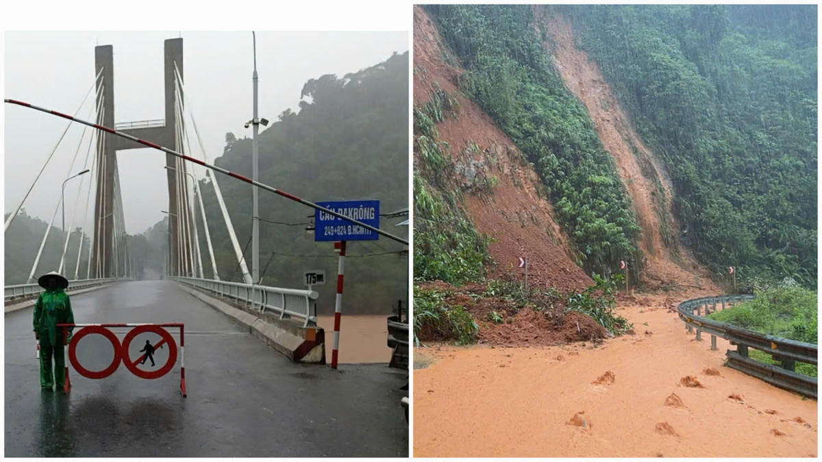 Quảng Trị: Xuất hiện sạt lở trên đường Hồ Chí Minh, nhánh Tây