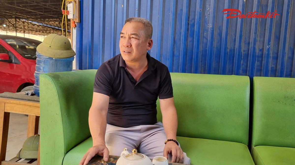 Ông Ngô Đăng Dũng, Giám đốc Công ty TNHH Dũng Chung Thái Nguyên.